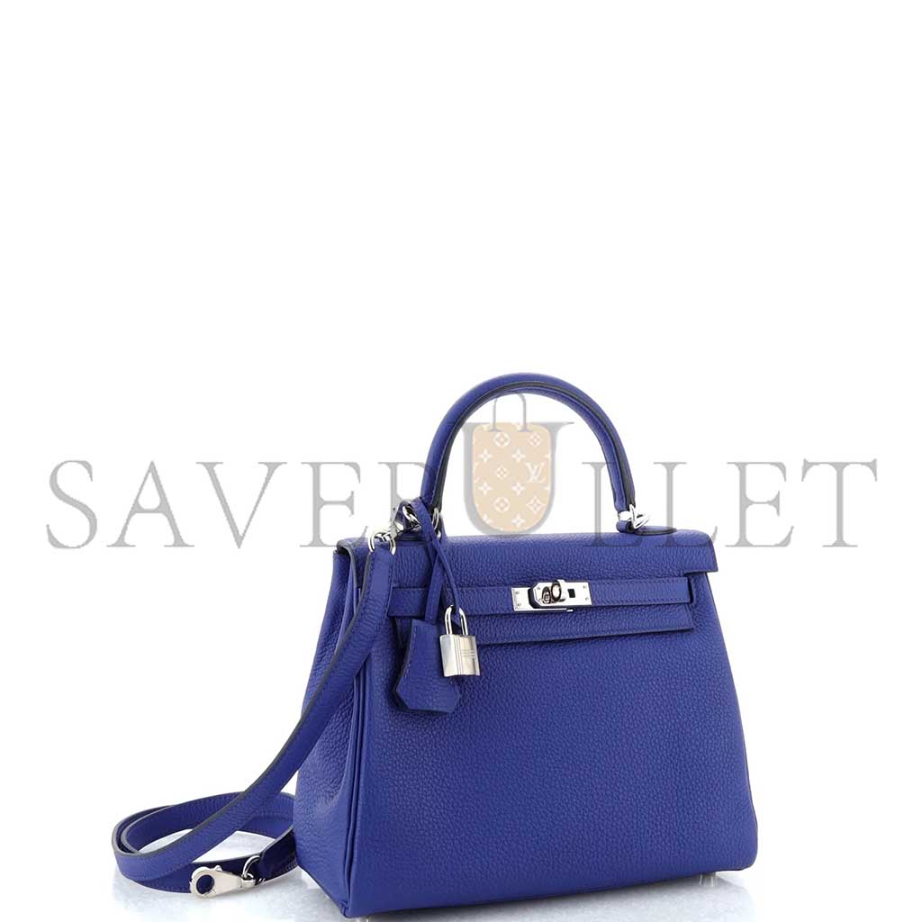 HERMÈS KELLY 25 TOGO WITH PALLADIUM HARDWARE 25 (25*17*7cm)